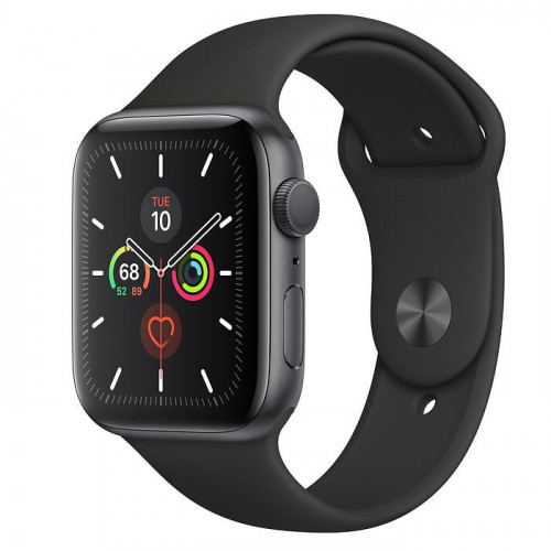 Apple Watch Series 5 GPS 44mm Space Gray Aluminum w. Black b.- Space Gray Aluminum (MWVF2) б/у